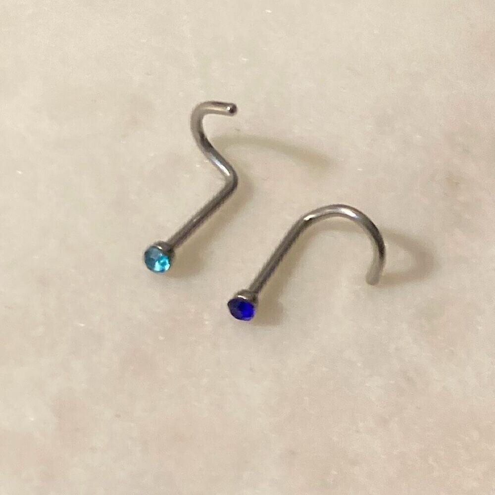 Nose rings studs stainless steel